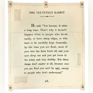 SUGARBOO The Velveteen Rabbit Wall Tarp